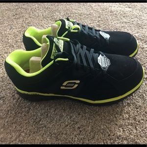 Sketchers Slip resistant, steel toe work shoes